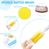 Silicone Baby Milk Bottle Cleaning Brush (Blue)